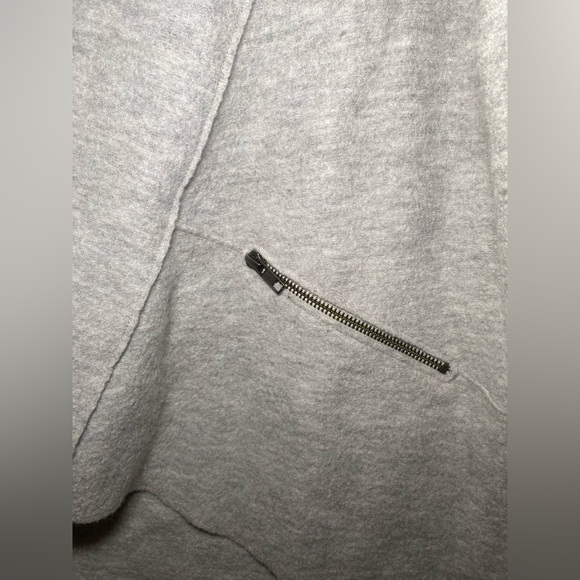 Eileen Fisher Sz ?? Gray Boiled Merino Wool Jacket Minimalist Capsule Wardrobe - Picture 2 of 10